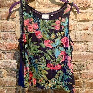 Dock bar ready tropical print top J.Crew size small